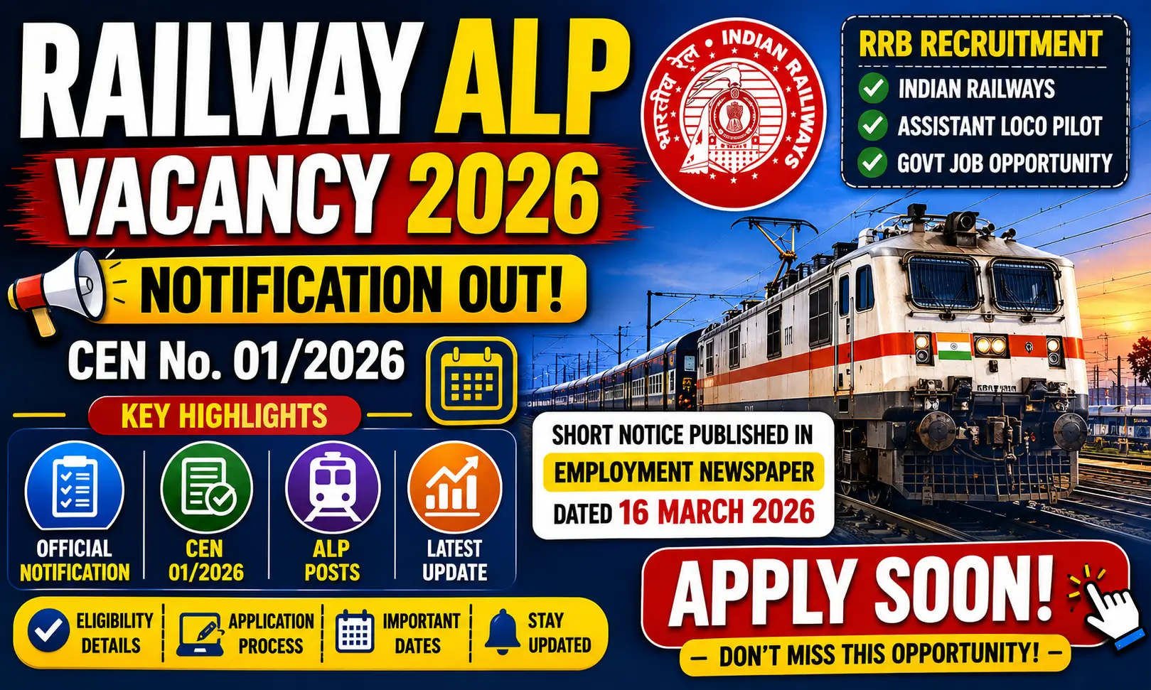 Railway ALP Vacancy 2026: Check Eligibility, Salary & Selection Process
